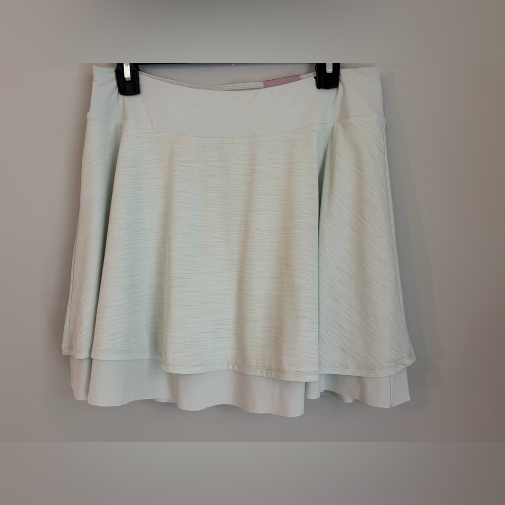 CALIA Double Layer Mesh Skort NWT Women’s Large Mint 15” Golf Skort UPF 50+ - Picture 3 of 13